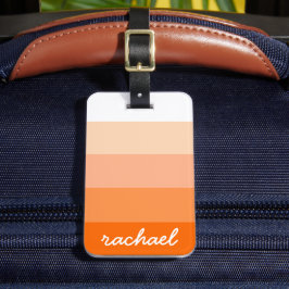 Etiqueta Para Maletas Modernas franjas de moda personalizadas