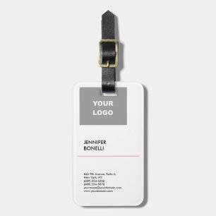 Etiqueta Para Maletas Modernidad minimalista y simple profesional añada