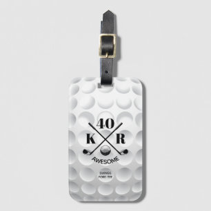 Etiqueta Para Maletas Moderno 40.º 50.º 60º Campo de Golf