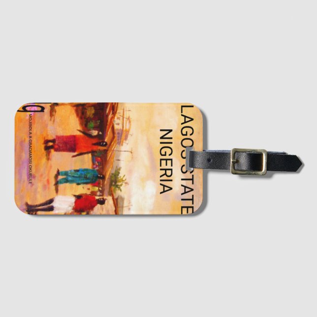 Etiqueta Para Maletas Mojisola Adeola Gbadamosi Design  (Anverso horizontal)