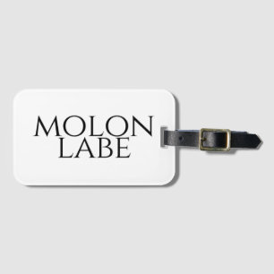 Etiqueta Para Maletas Molon Labe