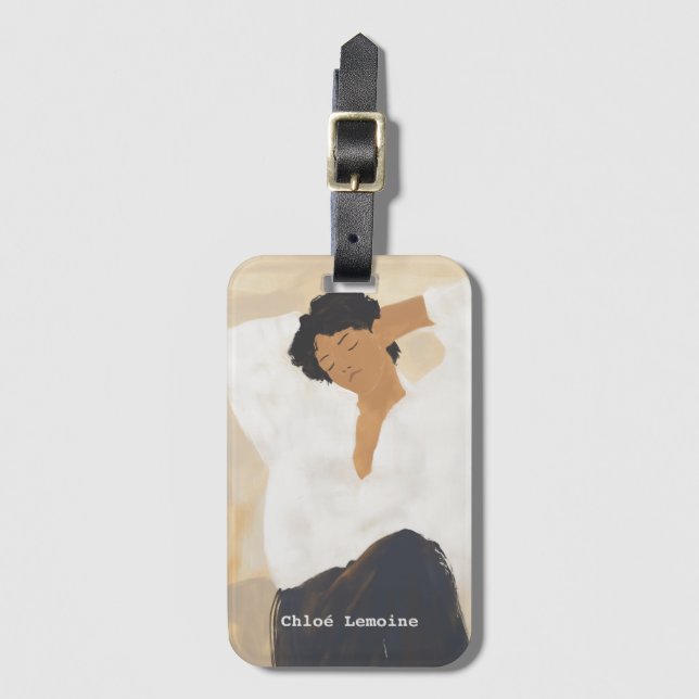 Etiqueta Para Maletas Momento tranquilo (Anverso vertical)