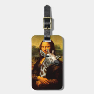 Etiqueta Para Maletas Mona Lisa ama a las jirafas