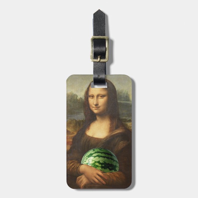 Etiqueta Para Maletas Mona Melona Lisa (Frente Vertical)