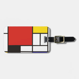 Etiqueta Para Maletas Mondrian