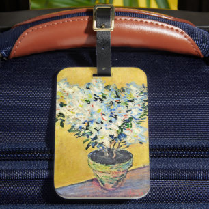 Etiqueta Para Maletas Monet - Azaleas Blancas en una Maceta,