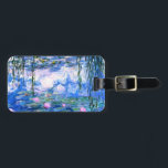 Etiqueta Para Maletas Monet Pink Water Lilies<br><div class="desc">Una etiqueta con nenúfares rosados de Monet muestra bonitas nenúfares de agua rosada flotando en un tranquilo estanque azul con colchonetas de lirios. Un gran regalo de Monet para los amantes del impresionismo y del arte francés. Impresionismo natural sereno con flores y paisajes pintorescos de estanques.</div>