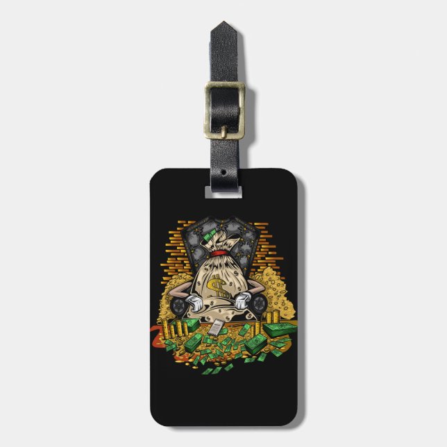 Etiqueta Para Maletas Money Bag  (Frente Vertical)