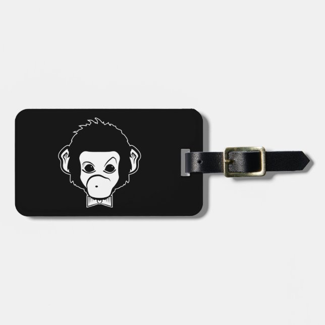 Etiqueta Para Maletas mono de señor (Frente Horizontal)