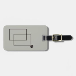 Etiqueta Para Maletas Monocromo neutro de la vida marina de Japón