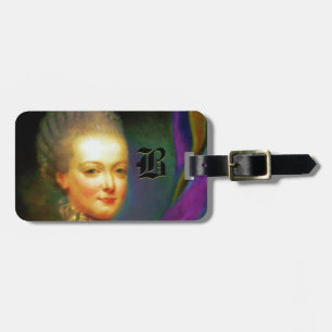 Etiqueta Para Maletas Monograma barroco francés del delfín