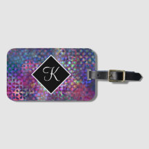 Monograma con el arte abstracto multicolor de