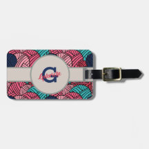 Monograma con las bolas del hilo para obras de