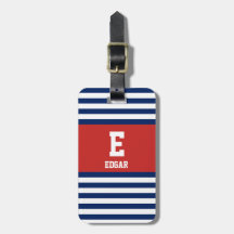 Monograma de franjas blancas de la Marina Náutica