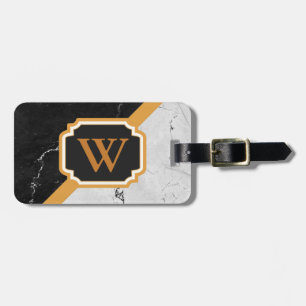 Etiqueta Para Maletas Monograma de mármol