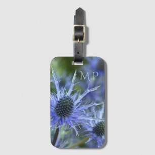 Etiqueta Para Maletas Monograma de Sea Holly Thistle