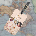 Etiqueta Para Maletas Monograma del collage de fotos de flores silvestre<br><div class="desc">Aumente su experiencia de viaje con nuestras Etiquetas de nombre de equipaje personalizadas. Perfecto para añadir un toque de estilo y funcionalidad a sus bolsos, estas etiquetas se personalizan con su propio monograma y presentan un encantador collage de imágenes que reflejan sus intereses y pasiones. Monograma personalizado: Cada etiqueta de...</div>