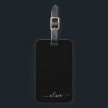 Etiqueta Para Maletas Monograma elegante Minimalista blanco negro y mode<br><div class="desc">Presentamos nuestra Colección de Monogramas Modernos Minimalistas en Blanco y Negro: Adopte la simplicidad y la sofisticación con nuestros diseños minimalistas, curados para elevar su estilo sin esfuerzo. Esta colección, elaborada con gran interés para la estética moderna, presenta elegantes diseños en blanco y negro acentuados por monogramas personalizados. Desde papel...</div>