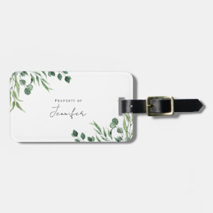 Etiqueta Para Maletas Monograma Eucalyptus Botánicos