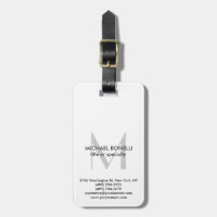 Monograma gris vertical blanco negro