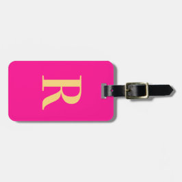 Etiqueta Para Maletas Monograma moderno