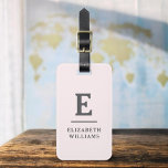 Etiqueta Para Maletas Monograma moderno mínimo rosado de Rubor<br><div class="desc">Aumente su experiencia de viaje con nuestro clásico elegante y moderno Monograma Minimalista Etiqueta para el equipaje. Este accesorio de diseño meticuloso combina a la perfección la elegancia atemporal con el minimalismo contemporáneo, asegurando que su equipaje se destaque con la sofisticación. Diseñada con precisión y atención a los detalles, esta...</div>