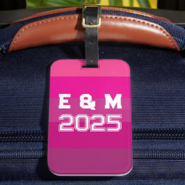 Etiqueta Para Maletas "monograma personalizable y años