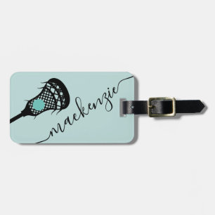 Etiqueta Para Maletas Monograma personalizado de palo largo