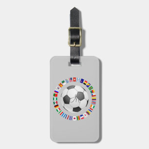 Etiqueta Para Maletas Monograma personalizado de SOCCER 2014