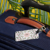 Monograma personalizado floral delicado