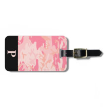 Monograma Rosa y Camuflaje de Melocotón Camuflaje