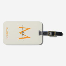 Monograma y nombre personalizados