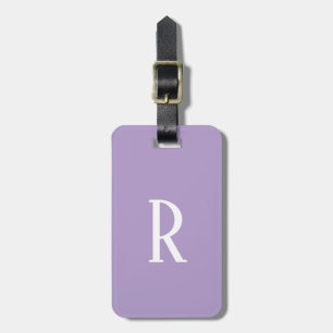 Etiqueta Para Maletas Monogramas de Morado Claro Nombre Regalo Cool Favo