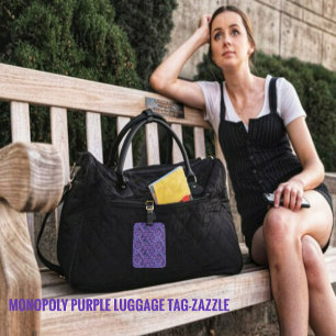 Etiqueta Para Maletas Monopoly Purple