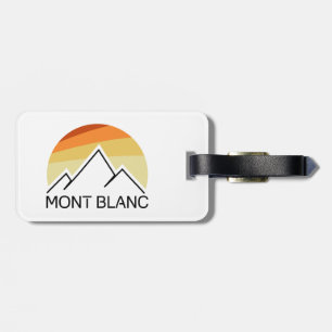 Etiqueta Para Maletas Mont Blanc France Retro