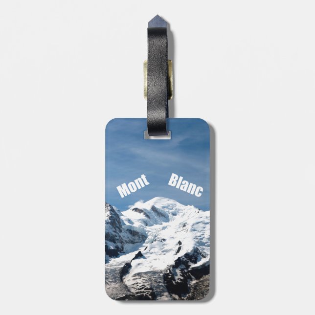 Etiqueta Para Maletas Mont Blanc - Magnífico! (Atrás Vertical)