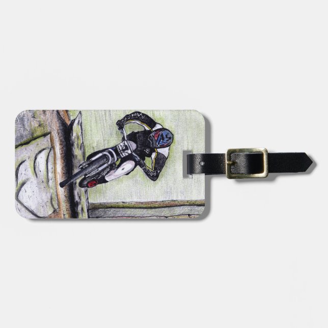 Etiqueta Para Maletas Montaña bicicleta Llandegla mtb bmx (Frente Horizontal)