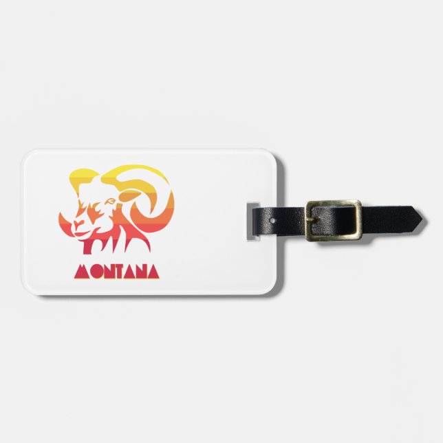 Etiqueta Para Maletas Montana Bighorn (Frente Horizontal)