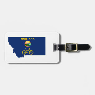 Etiqueta Para Maletas Montaña en Montana