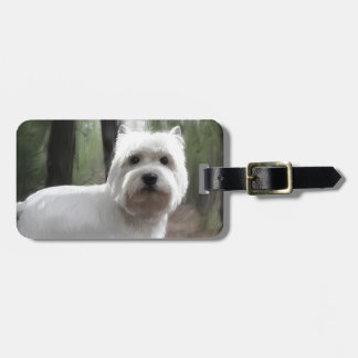 Etiqueta Para Maletas Montaña Terrier blanco del oeste