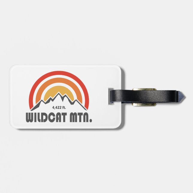 Etiqueta Para Maletas Montaña Wildcat New Hampshire (Atrás Horizontal)