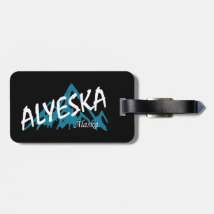 Etiqueta Para Maletas Montañas Alyeska Alaska