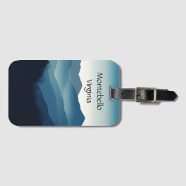 Etiqueta Para Maletas Montañas Blue Ridge, personalizable Montebello