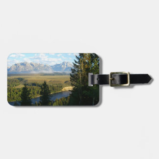 Etiqueta Para Maletas Montañas y río de Jackson Hole