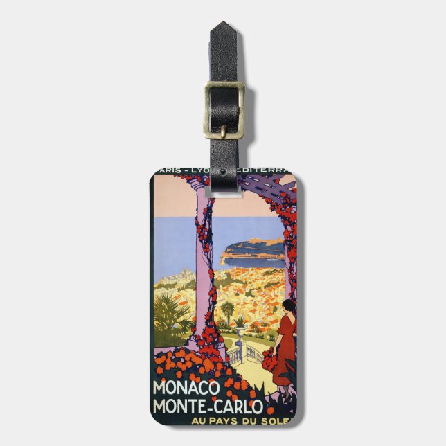 Etiqueta Para Maletas Monte Carlo (Frente Vertical)