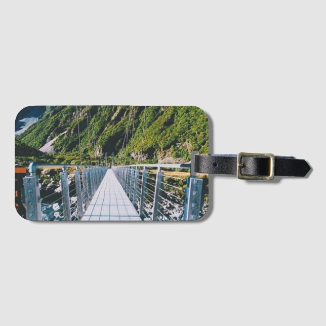 Etiqueta Para Maletas Monte Cook - Nueva Zelanda (Anverso horizontal)