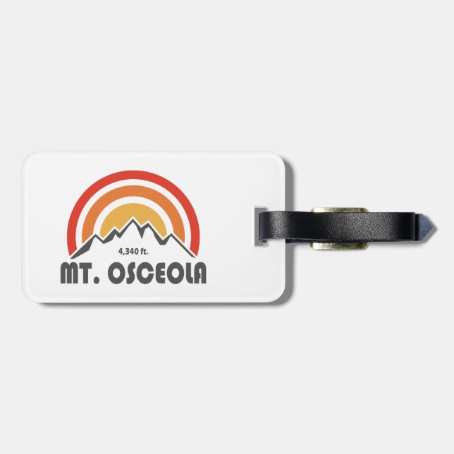 Etiqueta Para Maletas Monte Osceola New Hampshire (Atrás Horizontal)