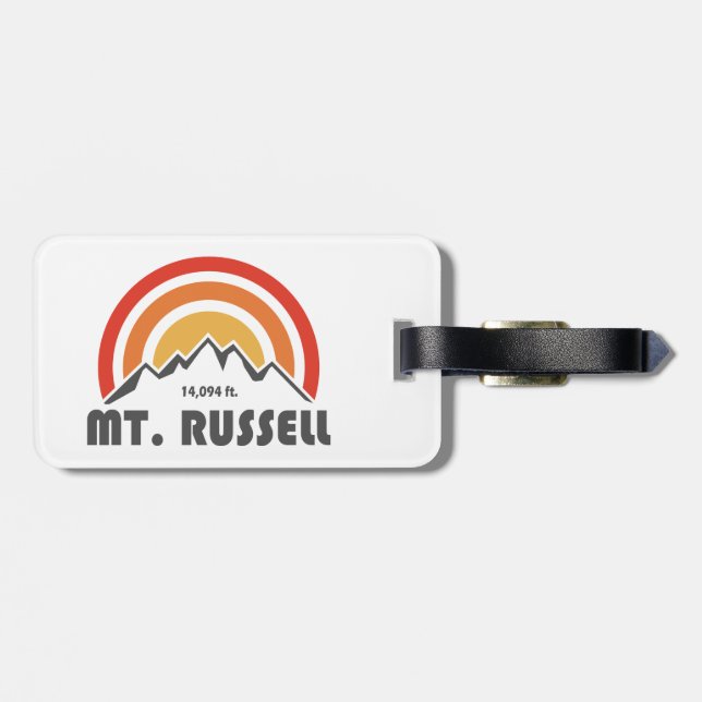 Etiqueta Para Maletas Monte Russell California (Atrás Horizontal)