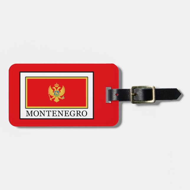 Etiqueta Para Maletas Montenegro (Frente Horizontal)