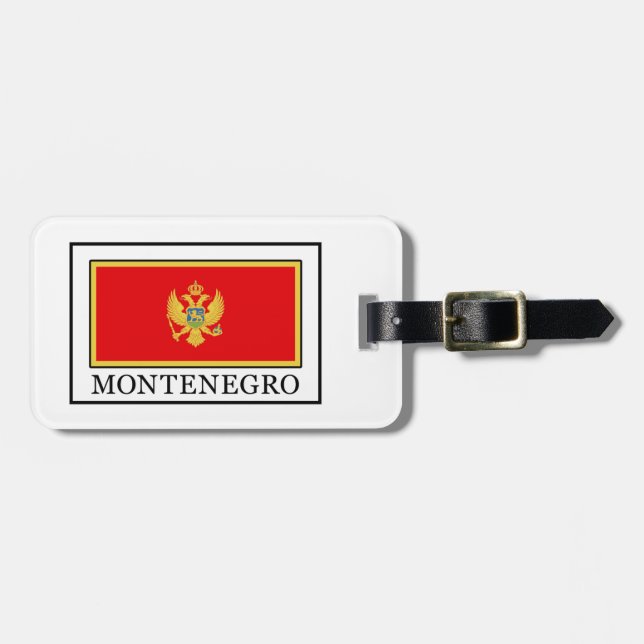 Etiqueta Para Maletas Montenegro (Frente Horizontal)